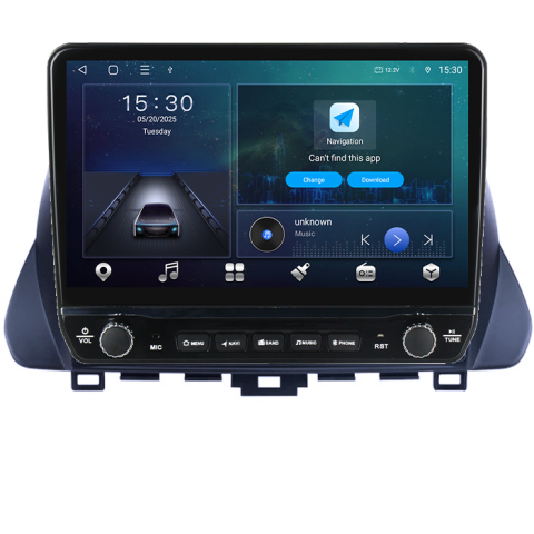 Navigatie dedicata Hyundai Lafesta 2019 Tesla cu butoane rotative model 2024, 4GB RAM 64GB ROM, Procesor Quadcore, Android 14, Display QLED 10", DSP, Carplay&Android Auto [6]