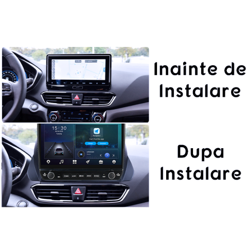 Navigatie dedicata Hyundai Lafesta 2019 Tesla cu butoane rotative model 2024, 4GB RAM 64GB ROM, Procesor Quadcore, Android 14, Display QLED 10", DSP, Carplay&Android Auto [4]