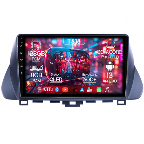 Hyundai - Navigatie dedicata Hyundai Lafesta 2019, 8GB RAM 128GB ROM, Octacore, Platforma TS18, Android 13, Display QLED 9”, Suporta camera 360º, DSP, Carplay&Android Auto, SIM 4G, Ventilator Activ