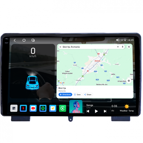 Navigatie dedicata Hyundai Rohens Coupe 2009-2011, 4GB RAM 64GB ROM, Octacore, Android 14, Display QLED 1K 9", Carplay&Android Auto, SIM 4G, Ventilator Activ [1]