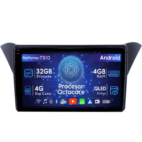 Rohens Coupe 2012 - Navigatie dedicata Hyundai Rohens Coupe 2012, 4GB RAM 32GB ROM, Octacore, Android 14, Display QLED 1K 9", DSP, Carplay&Android Auto, SIM 4G, Bluetooth, Ventilator Activ