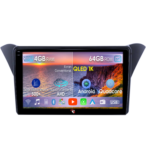 Rohens Coupe 2012 - Navigatie dedicata Hyundai Rohens Coupe 2012, 4GB RAM 64GB ROM, Octacore, Android 14, Display QLED  9", Carplay&Android Auto, SIM 4G, Ventilator Activ