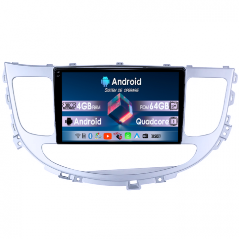 Hyundai - Navigatie dedicata Hyundai Rohens Genesis 2008-2013, 4GB RAM 64GB ROM, Quad Core, Display 9" QLED 1K, Carplay, Android 14, Bluetooth, Magazin Play, Suport Camere AHD