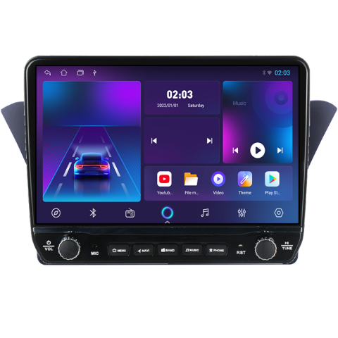 Navigatie dedicata Hyundai Rohens Coupe 2012 Tesla cu butoane rotative model 2024, 4GB RAM 64GB ROM, Procesor Quadcore, Android 14, Display QLED 10", DSP, Carplay&Android Auto [4]