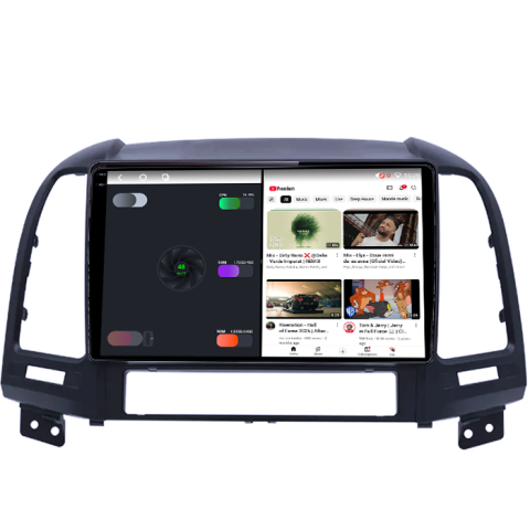Navigatie dedicata Hyundai Santa Fe 2005-2012, 4GB RAM 64GB ROM, Procesor Qualcomm Octacore, Android 14, Rezolutie 2K, Display QLED 9", DSP, Carplay&Android Auto, SIM 4G [4]