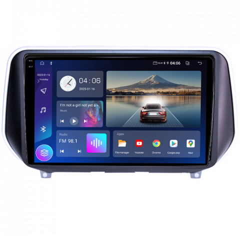 Navigatie dedicata Hyundai Santa Fe 2018+, 4GB RAM 64GB ROM, Quadcore, Android 14, Display QLED 1K, 9", DSP, Carplay&Android Auto, Suport camere AHD [1]