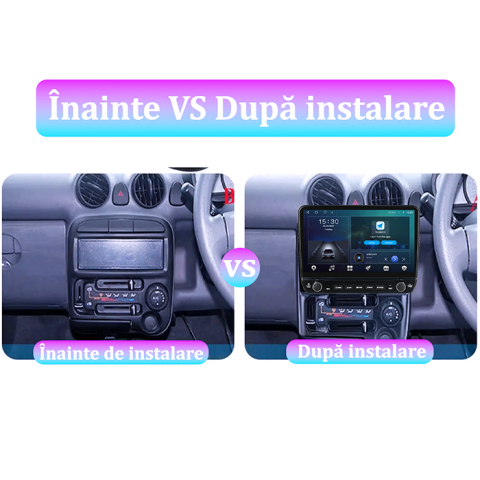 Navigatie dedicata Hyundai Santro 2006-2015 Tesla cu butoane rotative model 2024, 4GB RAM 64GB ROM, Procesor Quadcore, Android 14, Display QLED 10", DSP, Carplay&Android Auto [2]