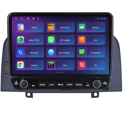 Navigatie dedicata Hyundai Sonata NF 2004-2008 Tesla cu butoane rotative model 2024, 4GB RAM 64GB ROM, Procesor Quadcore, Android 14, Display QLED 10", DSP, Carplay&Android Auto [2]
