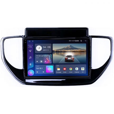 Navigatie dedicata Hyundai Solaris 2 2020-2021, 4GB RAM 64GB ROM, Quad Core, Display 9" QLED 1K, Carplay, Android 14, Bluetooth, Magazin Play, Suport Camere AHD [1]