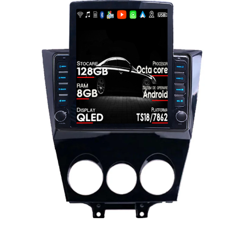 Navigatii Dedicate - Navigatie dedicata Mazda RX-8 2009-2011 Tesla Style, ANDROID 13, 9.7 inch , 8+128GB, Internet, Aplicatii, Waze, GPS
