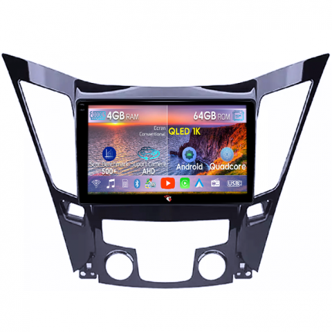 Sonata 2009-2014 - Navigatie dedicata Hyundai Sonata 2009-2014, 4GB RAM 64GB ROM, Octacore, Android 14, Display QLED 1K 9", Carplay&Android Auto, SIM 4G, Ventilator Activ