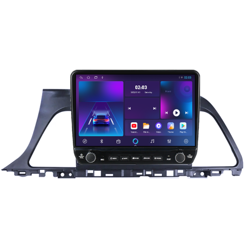 Navigatie dedicata Hyundai Sonata9 2015-2018 Tesla cu butoane rotative model 2024, 4GB RAM 64GB ROM, Procesor Quadcore, Android 14, Display QLED 10", DSP, Carplay&Android Auto [5]