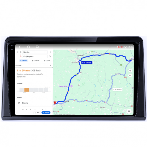 Navigatie dedicata Hyundai Sonata 7 2017-2019, 4GB RAM 64GB ROM, Octacore, Android 14, Display QLED 1K 9", Carplay&Android Auto, SIM 4G, Ventilator Activ [3]