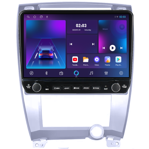 Navigatie dedicata Hyundai Tucson 2001-2009 Tesla cu butoane rotative model 2024, 4GB RAM 64GB ROM, Procesor Quadcore, Android 14, Display QLED 10", DSP, Carplay&Android Auto [5]