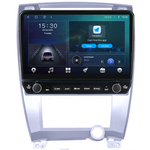 Navigatie dedicata Hyundai Tucson 2001-2009 Tesla cu butoane rotative model 2024, 4GB RAM 64GB ROM, Procesor Quadcore, Android 14, Display QLED 10", DSP, Carplay&Android Auto [6]