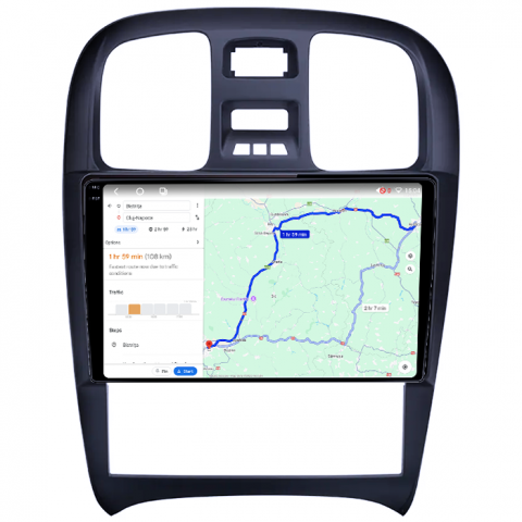 Navigatie dedicata Hyundai Sonata Fe 2004-2012, 4GB RAM 64GB ROM, Octacore, Android 14, Display QLED 1K 9", Carplay&Android Auto, SIM 4G, Ventilator Activ [3]