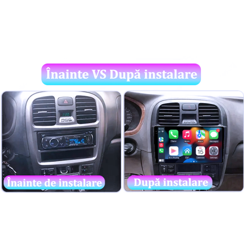 Navigatie dedicata Hyundai Sonata Fe 2004-2012, 4GB RAM 64GB ROM, Procesor Qualcomm Octacore, Android 14, Rezolutie 2K, Display QLED 9", DSP, Carplay&Android Auto, SIM 4G [6]