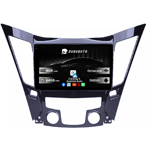 Navigatii Dedicate - Navigatie dedicata Hyundai Sonata 2009-2014, DUDU3, 4GB RAM 64GB ROM, Octacore, Platforma 8581, Android, Display QLED 9", DSP, Carplay&AndroidAuto