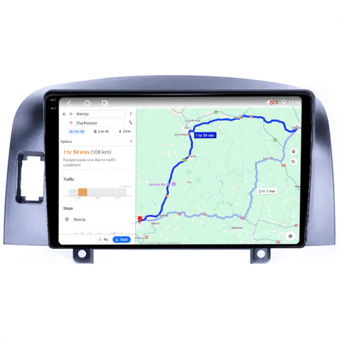 Navigatie dedicata Hyundai Sonata NF 2006, 4GB RAM 64GB ROM, Octacore, Android 14, Display QLED 1K 9", Carplay&Android Auto, SIM 4G, Ventilator Activ [3]