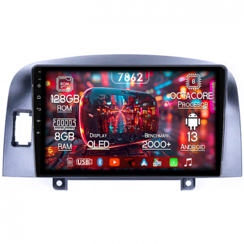 Sonata NF 2004-2008 - Navigatie dedicata Hyundai Sonata NF 2006, 8GB RAM 128GB ROM, Octacore, Platforma 7862,Android 13, Display QLED 9”, Suporta camera 360º, DSP, Carplay&Android Auto, SIM 4G, Ventilator Activ