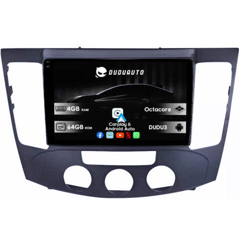 Navigatii Dedicate - Navigatie dedicata Hyundai Sonata NF 2009, DUDU3, 4GB RAM 64GB ROM, Octacore, Platforma 8581, Android, Display QLED 9", DSP, Carplay&AndroidAuto