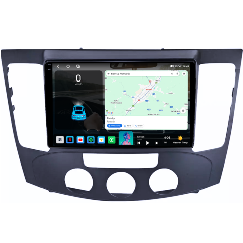 Navigatie dedicata Hyundai Sonata NF 2009, 4GB RAM 64GB ROM, Procesor Qualcomm Octacore, Android 14, Rezolutie 2K, Display QLED 9", DSP, Carplay&Android Auto, SIM 4G [1]