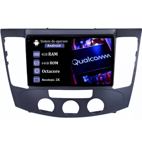 Sonata NF 2009 - Navigatie dedicata Hyundai Sonata NF 2009, 4GB RAM 64GB ROM, Procesor Qualcomm Octacore, Android 14, Rezolutie 2K, Display QLED 9", DSP, Carplay&Android Auto, SIM 4G