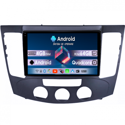 Sonata NF 2009 - Navigatie dedicata Hyundai Sonata NF 2009, 4GB RAM 64GB ROM, Quad Core, Display 9" QLED 1K, Carplay, Android 14, Bluetooth, Magazin Play, Suport Camere AHD