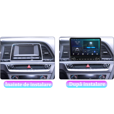 Navigatie dedicata Hyundai Sonata 7 2017-2019 Tesla cu butoane rotative model 2024, 4GB RAM 64GB ROM, Procesor Quadcore, Android 14, Display QLED 10", DSP, Carplay&Android Auto [1]