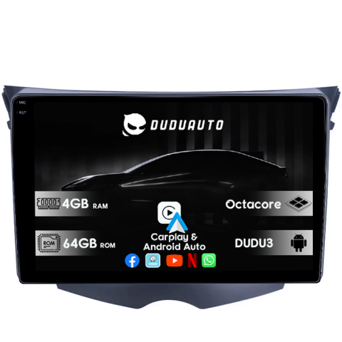Navigatii Dedicate - Navigatie dedicata Hyundai Veloster FS 2011-2017, DUDU3, 4GB RAM 64GB ROM, Octacore, Platforma 8581, Android, Display QLED 9", DSP, Carplay&AndroidAuto