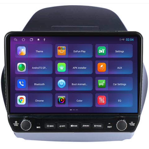 Navigatie dedicata Hyundai Tucson 2009-2015 Ix 35 Tesla cu butoane rotative model 2024, 4GB RAM 64GB ROM, Procesor Quadcore, Android 14, Display QLED 10", DSP, Carplay&Android Auto [4]