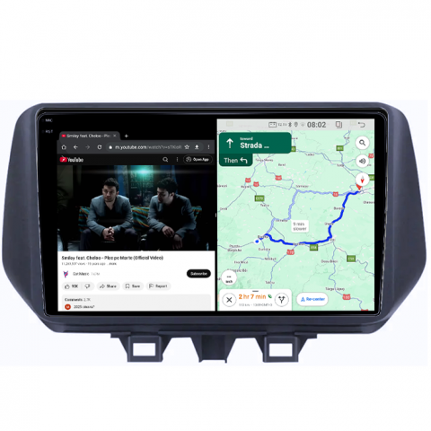 Navigatie dedicata Hyundai Tucson IX35 2019+, 4GB RAM 64GB ROM, Quadcore, Android 14, Display QLED 1K, 9", DSP, Carplay&Android Auto, Suport camere AHD [4]