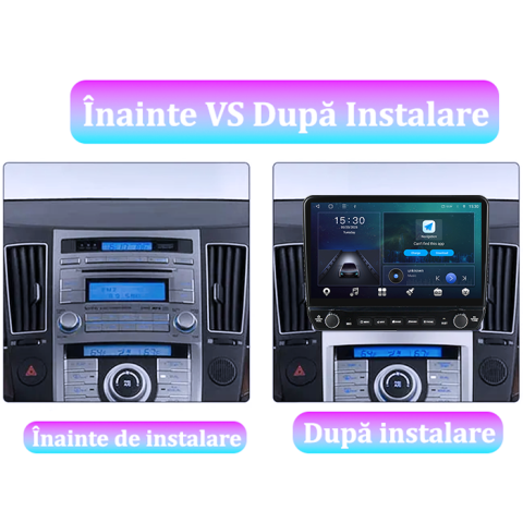 Navigatie dedicata Hyundai Veracruz IX55 2006-2015 Tesla cu butoane rotative model 2024, 4GB RAM 64GB ROM, Procesor Quadcore, Android 14, Display QLED 10", DSP, Carplay&Android Auto [4]