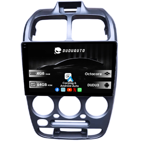 Navigatii Dedicate - Navigatie dedicata Hyundai Verna 1999, DUDU3, 4GB RAM 64GB ROM, Octacore, Platforma 8581, Android, Display QLED 9", DSP, Carplay&AndroidAuto