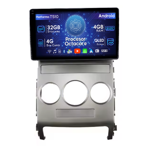 Veracruz IX55 2006-2015 - Navigatie dedicata Hyundai Veracruz IX55 2006-2015, 4GB RAM 32GB ROM, Octacore, Android 14, Display QLED  9", DSP, Carplay&Android Auto, SIM 4G, Bluetooth, Ventilator Activ