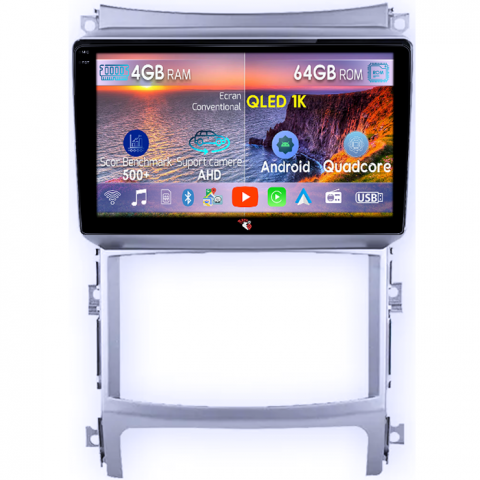 Veracruz IX55 2006-2015 - Navigatie dedicata Hyundai Veracruz IX55 2006-2015, 4GB RAM 64GB ROM, Octacore, Android 14, Display QLED 1K 9", Carplay&Android Auto, SIM 4G, Ventilator Activ