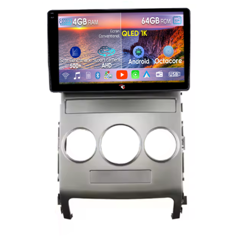 Veracruz IX55 2006-2015 - Navigatie dedicata Hyundai Veracruz IX55 2006-2015, 4GB RAM 64GB ROM, Octacore, Android 14, Display QLED 9", DSP, Carplay&Android Auto, SIM 4G, Ventilator Activ