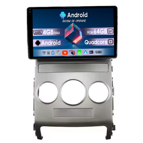 Veracruz IX55 2006-2015 - Navigatie dedicata Hyundai Veracruz IX55 2006-2015, 4GB RAM 64GB ROM, Quadcore, Android 14, Display QLED  9", DSP, Carplay&Android Auto, Suport camere AHD