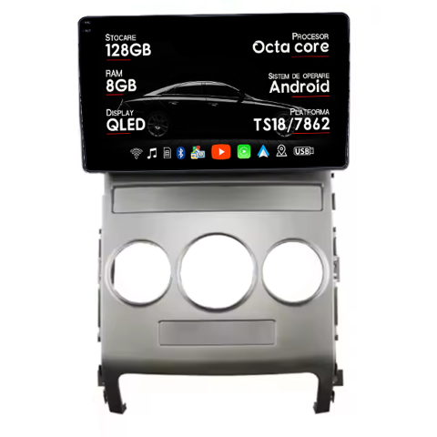 Veracruz IX55 2006-2015 - Navigatie dedicata Hyundai Veracruz IX55 2006-2015, 8GB RAM 128GB ROM, Octacore, Platforma TS18, Android 14, Display QLED 9", Suporta camera 360", DSP, Carplay&AndroidAuto
