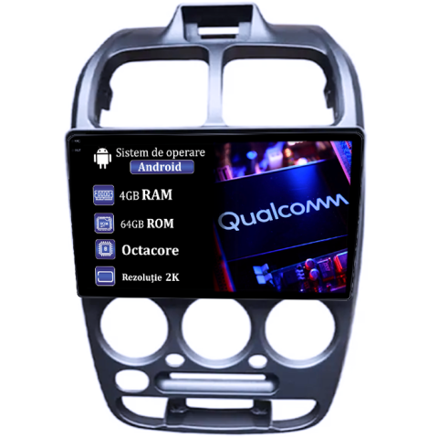 VERNA 1999 - Navigatie dedicata Hyundai Verna 1999, 4GB RAM 64GB ROM, Procesor Qualcomm Octacore, Android 14, Rezolutie 2K, Display QLED 9", DSP, Carplay&Android Auto, SIM 4G