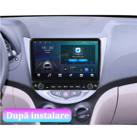 Navigatie dedicata Hyundai Verna 2010-2016 Tesla cu butoane rotative model 2024, 4GB RAM 64GB ROM, Procesor Quadcore, Android 14, Display QLED 10", DSP, Carplay&Android Auto [3]