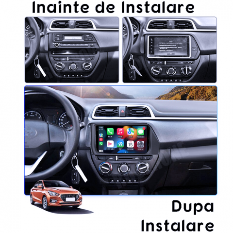 Navigatie dedicata Hyundai Verna 2017-2020, 8GB RAM 128GB ROM, Octacore, Platforma TS18, Android 14, Display QLED 9”, Suporta camera 360º, DSP, Carplay&Android Auto, SIM 4G, Ventilator Activ [3]