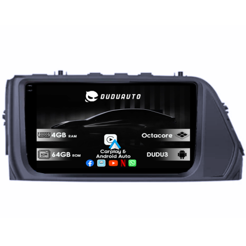 Verna 2017-2020 - Navigatie dedicata Hyundai Verna 2017-2020, DUDU3, 4GB RAM 64GB ROM, Octacore, Platforma 8581, Android, Display QLED 9", DSP, Carplay&AndroidAuto