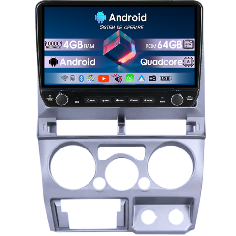 Navigatii Dedicate - Navigatie dedicata Isuzu D-Max 2007-2011 Tesla cu butoane rotative model 2024, 4GB RAM 64GB ROM, Procesor Quadcore, Android 14, Display QLED 10", DSP, Carplay&Android Auto