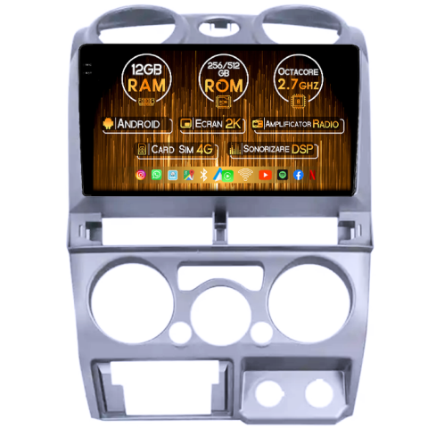 Isuzu - Navigatie dedicata Isuzu D-Max 2008-2011, 12GB RAM 256GB ROM, Android 13, Rezolutie 2K, Display QLED, 9", DSP, Carplay, Android Auto, Internet, Youtube, Waze,