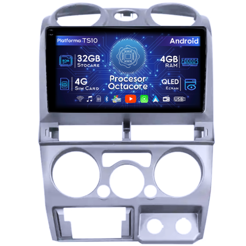 Isuzu - Navigatie dedicata Isuzu D-Max 2008-2011, 4GB RAM 32GB ROM, Octacore, Android 14, Display QLED 1K 9", DSP, Carplay&Android Auto, SIM 4G, Bluetooth, Ventilator Activ