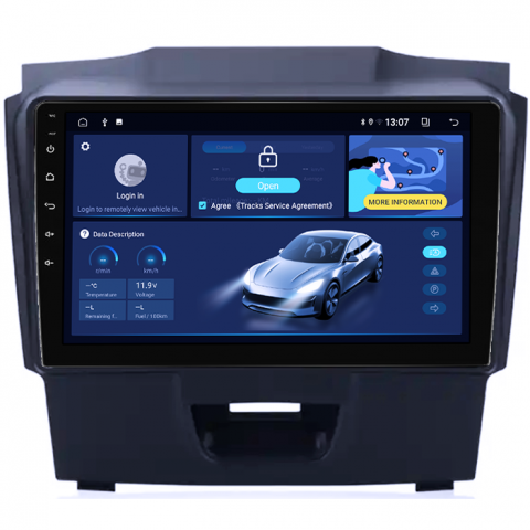 Navigatie dedicata Isuzu D-Max 2017, 8GB RAM 128GB ROM, Octacore, Platforma TS18, Android 13, Display QLED 9”, Suporta camera 360º, DSP, Carplay&Android Auto, SIM 4G, Ventilator Activ [1]