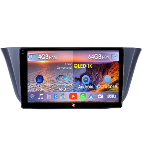Iveco - Navigatie dedicata Iveco Daily 2014-2018, 4GB RAM 64GB ROM, Octacore, Android 14, Display QLED 9", DSP, Carplay&Android Auto, SIM 4G, Ventilator Activ