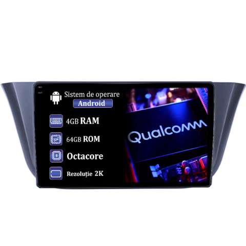 Iveco Daily 2014+ - Navigatie dedicata Iveco Daily 2014-2018, 4GB RAM 64GB ROM, Procesor Qualcomm Octacore, Android 14, Rezolutie 2K, Display QLED 9", DSP, Carplay&Android Auto, SIM