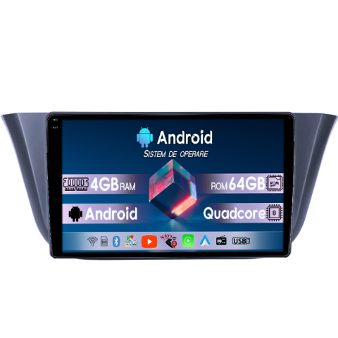 Iveco - Navigatie dedicata Iveco Daily 2014-2018, 4GB RAM 64GB ROM, Quadcore, Android 14, Display QLED  9", DSP, Carplay&Android Auto, Suport camere AHD